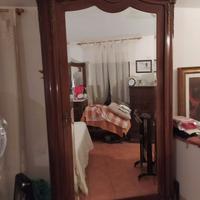 Mobile Antico, armadio con anta a  specchio