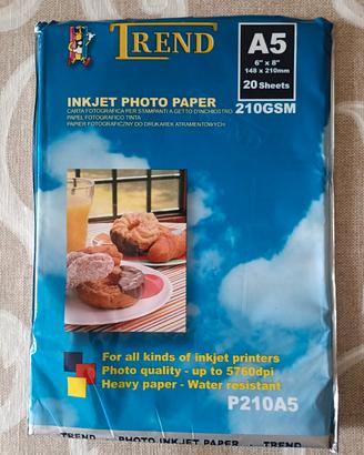 carta fotografica per stampanti 