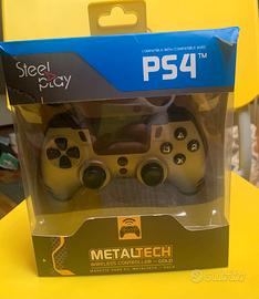 Controller Steel Play Metal Tech dorato