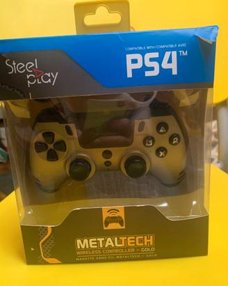 Controller Steel Play Metal Tech dorato