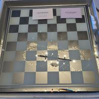 Scacchiera dama Ottaviani in cristallo