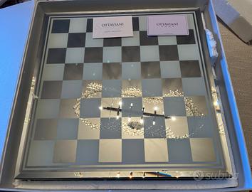 Scacchiera dama Ottaviani in cristallo