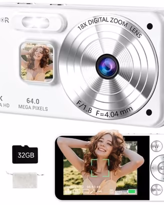 Macchina Fotografica Digitale 4K 64MP