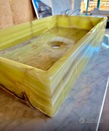 Lavabo in Onice verde