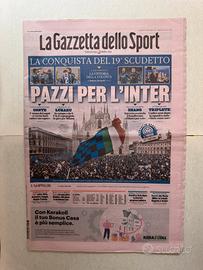 Inter - 19 Scudetto gazzetta dello sport