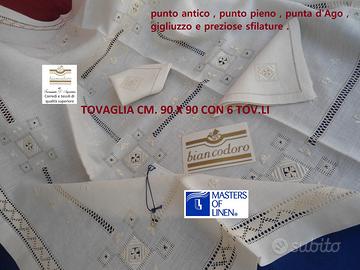 Ricami a mano esclusivi , tovaglie 6 modelli
