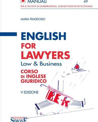 English for lawyers, Maria Fraddosio