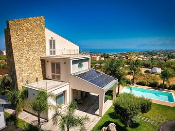 Villa Skyline - Design, Piscina e Vista sul Golfo