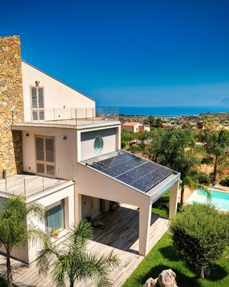 Villa Skyline - Design, Piscina e Vista sul Golfo