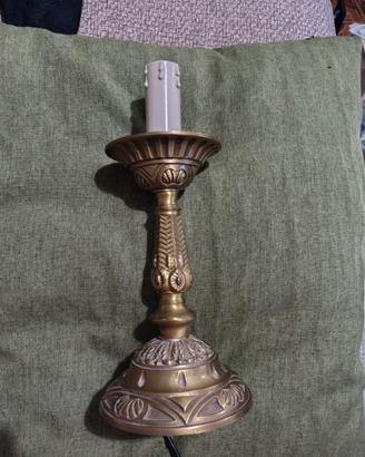 Coppia lampade da tavolo in ottone anni 60-70