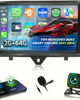 Autoradio Smart Fortwo 2011-2015 con Carplay