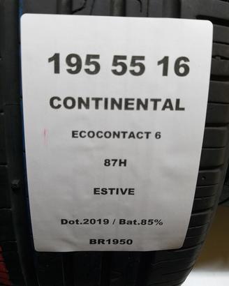 2 GOMME 195 55 16 CONTINENTAL BR1950