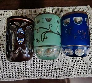 3 bicchieri da collezione