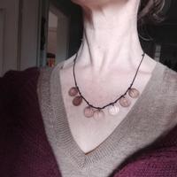Collana con monete di rame, artigianale