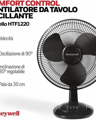 Honeywell ventilatore da tavolo oscillante HTF1220
