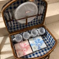 Cesto pic nic vimini nuovo