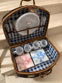 Cesto pic nic vimini nuovo