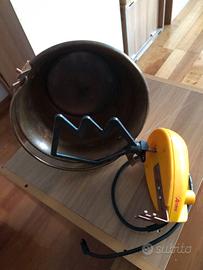 Paiolo per polenta elettrico e piatto