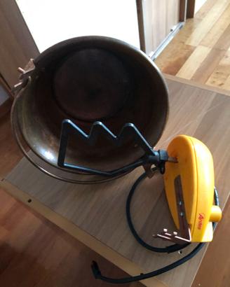 Paiolo per polenta elettrico e piatto