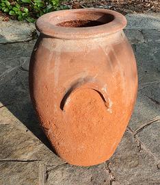 antico orcio toscano in terracotta