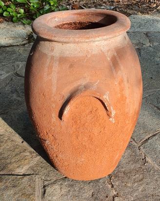 antico orcio toscano in terracotta