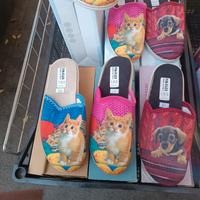 pantofole invernali donna con cani e gatti