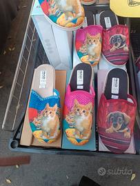 pantofole invernali donna con cani e gatti