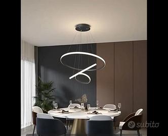 lampadario moderno sospensione modellabile luc led