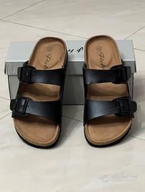 Ciabatte  unisex doppie fasce in sughero