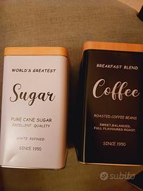 set barattoli zucchero e caffè 