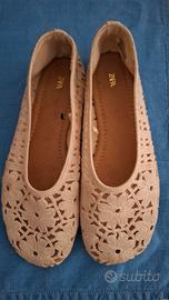 scarpe zara con ricami 