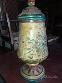 vaso siciliano con ricamo a mano