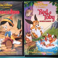4 VHS con film di animazione Disney e altro
