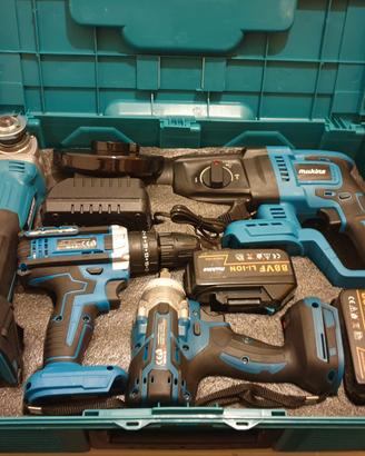 Set attrezzi a batteria con accessori 