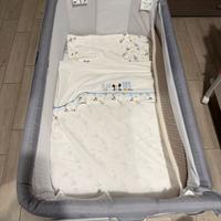 Next to me. Lettino che continua con il letto