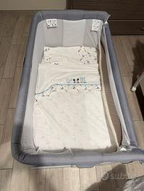 Next to me. Lettino che continua con il letto