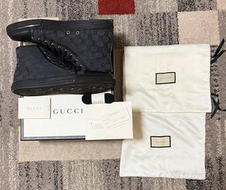 Gucci High-Top Sneakers Black GG Canvas