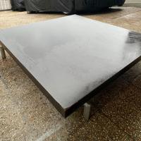 Tavolino legno massiccio basso Pianca 120x120