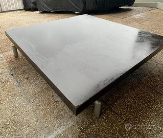 Tavolino legno massiccio basso Pianca 120x120