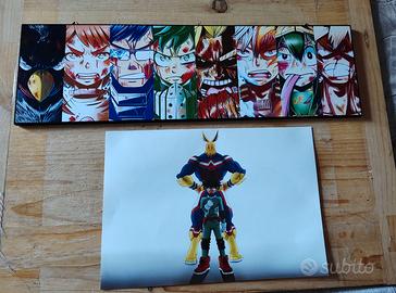 Quadro My Hero Academia 50x15 + Stampa bonus