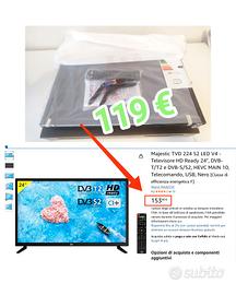 TV TELEVISIONE Majestic 24" Digitale terrestre