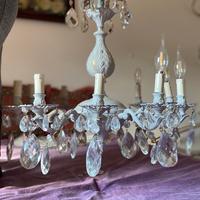 Lampadario a gocce cristallo anni 60