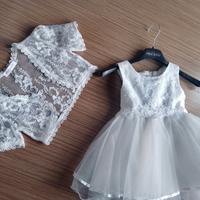 Abito bimba Cerimonia/damigella 3/4 anni Nuovo