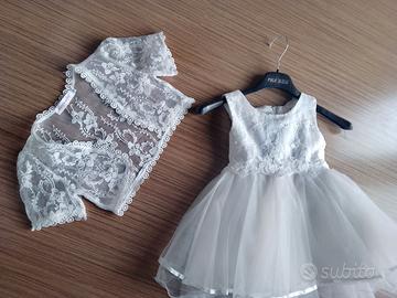 Abito bimba Cerimonia/damigella 3/4 anni Nuovo