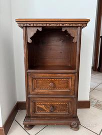 Comodino vintage in legno di noce anni ’50/’60