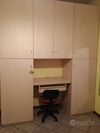 Armadio con scrivania