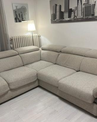Divano angolare poltronesofà grigio chiaro