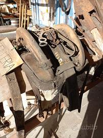 Antica Sella Basto da Mulo da Restaurare