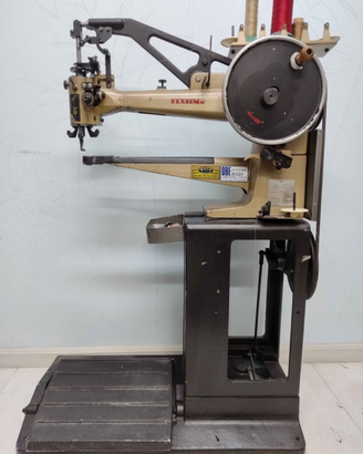 Macchina cucire pelle calzolaio finissaggio pressa