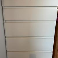 Cassettiera bianca 5 cassetti Ikea Kullen